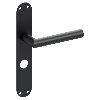 scoop Türdrücker 1106 SSV & Türschild OF27 schwarz