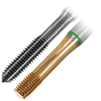 Synchronous fluteless taps