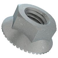 Dadi esagonali con flangia e dentatura ~DIN 6923-8 zinc lamellare