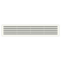 Grille d'aération en 2 parties pour porte 457x92mm plastique