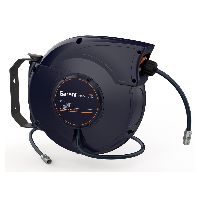 Enrollador de manguera de seguridad, carcasa de plástico Agua, Longitud utilizable de la manguera: 15m