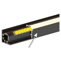 Hettich Clip Eckprofil Cadro 3000 mm transluzent