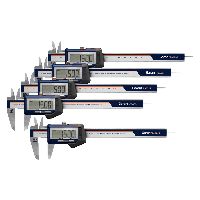 GARANT Vorteilspack 5 Stück Messschieber, digital, IP54 mit rundem Tiefenmaß und Datenausgang