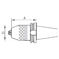 Mandrins de perçage Type AD BT 40