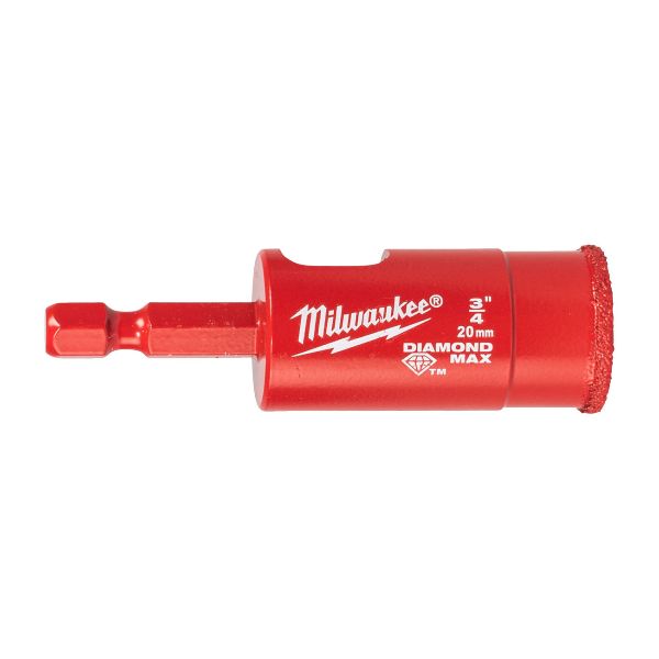 MILWAUKEE foret DIAMOND MAX 1/4" Hex 20 mm