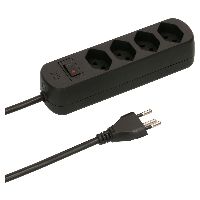 Steckdosenleiste Basic Line Typ 13 schwarz