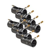 Nylon-spiraalslang 1/4 inch met koppeling