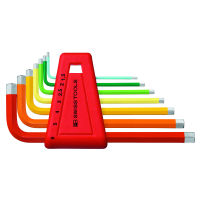 Garnitura ključev za notranji 6-kotnik prašno lakirani, Število izvijačev: 7