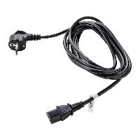 Napájecí kabel s bezpečnostní zástrčkou, evropský typ F (kromě Velké Británie) ke spojce studeného spotřebiče C13, Typ: C