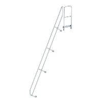 Schody s plošinou 60° druhé zábradlí 15 Schody se sklonem 60°