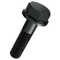 Viti a cricchetto esagonali con flangia Ac trempera nera