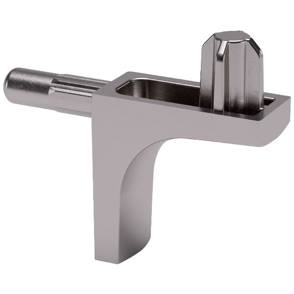 Support d'étagère K-LINE 3mm nickelé avec capuchon e.i.