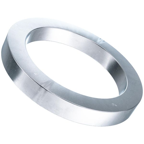 Anelli a fascia pesce, acciaio zincato, blu