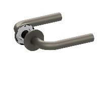 Qolibri Slidebloc® ultra Drückerpaar 1100 Rundrosetten Titan satin