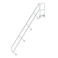 Schody s plošinou 45° druhé zábradlí 13 Schody