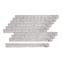 HOLEX Vorteilspack Präzisions-Stahlmaßstab, rostfrei, mattiert, 10 Stück