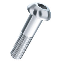 Oval-head screws hexagon socket ISO 7380-1-010.9 zinc plated blue