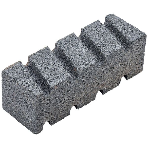 Pierre à poncer grain 20 avec rainures 150x50x50 mm