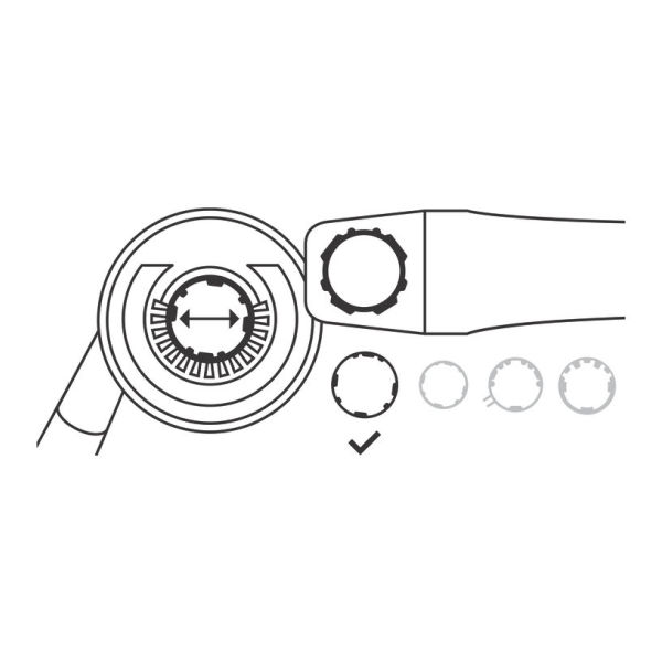 Pro stofafzuigkap voor haakse slijpers, zonder sleutel, 115/125 mm