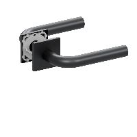 Qolibri Slidebloc® ultra Drückerpaar 1100 Quadratrosetten Black satin