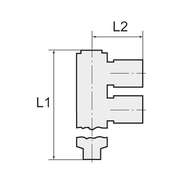L-Mehrfachverteiler »Blaue Serie«, 4-fach, drehbar, R 1/8 außen Ø6mm