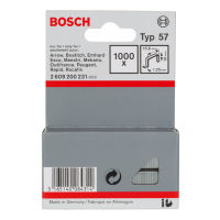 Flad trådklamme type 57, 10,6 x 1,25 x 10 mm, pakke a 1000 stk.