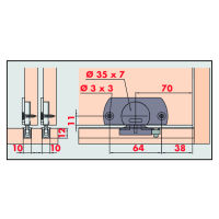 Hawa Clipo 16 guide rail stopper