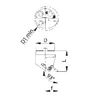 Vyměnitelná řezací hlava Ø 32 – SVUBR – VB..16 04..vpravo / f=22 / 93°