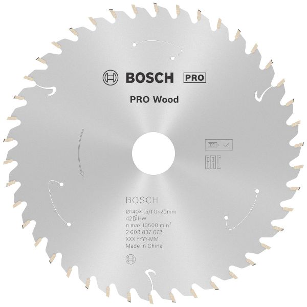 BOSCH PRO Wood cordless circular saw blade 140x1.5x20mm T42