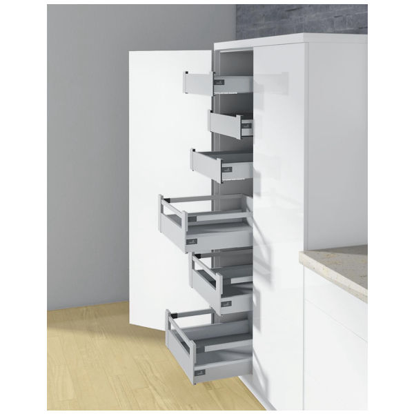 Hettich Huisserie ArciTech H94 LN 400 mm ga/dr argent