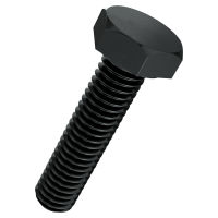 Viti a testa esagonale IF DIN 933 / ISO 4017-8.8 tempera nera