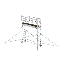 Gördülő állványzat SG 0,75 x 3,0 m stabilizátorokkal Platform magassága 3,07 m