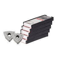 WNMG vendeskærsplatte, skrubbearbejdning 50 stk., HBT020, Størrelse: 080408