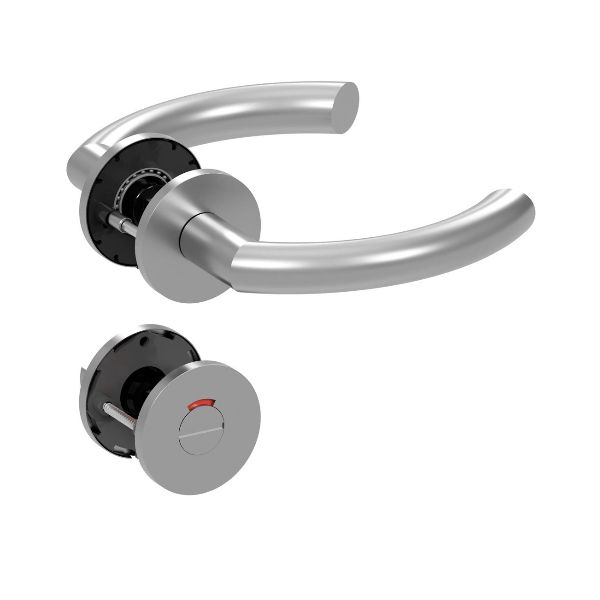 Qolibri Pullbloc® ultra Drückergarnitur 1085 WC rot/weiss