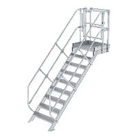 Schodišťový modul, vlnitý hliník 9 stupňů