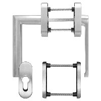 blaugelb balcony rosette set 90° outside flat