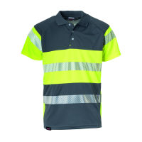 Warnschutz Polo-Shirt grau / gelb