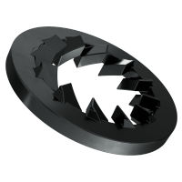 Fächerscheiben innengezahnt DIN 6798 Form J-Federstahl schwarz