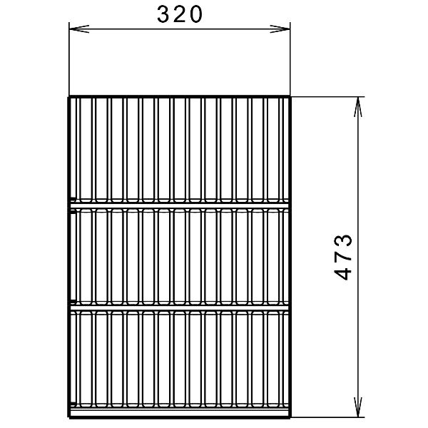 Spice jar insert LBX SALSA anthracite soft-touch, NL 500 mm, KB400 mm, SS 19 mm