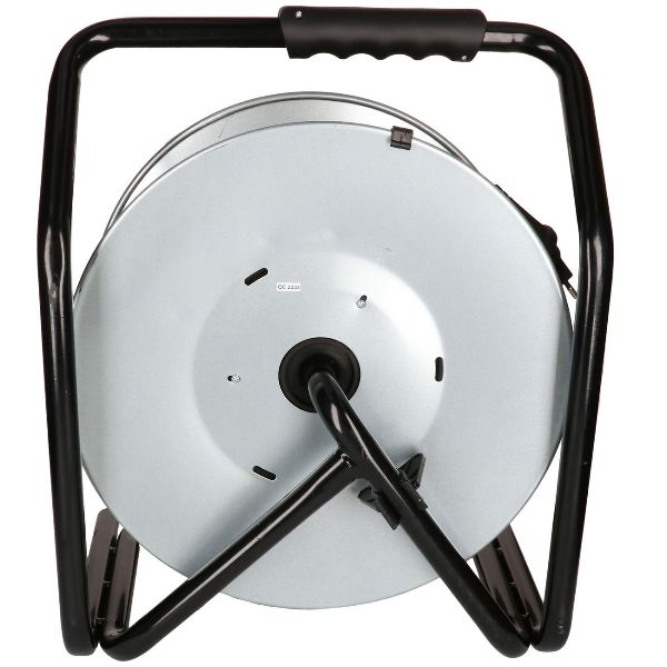 enrouleur de câble en acier IP55, 3x Typ 13, noir