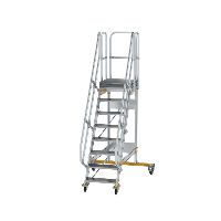 Plošinové schůdky, pojízdné 60° šířka nášlapů 600 mm 8 nášlapů