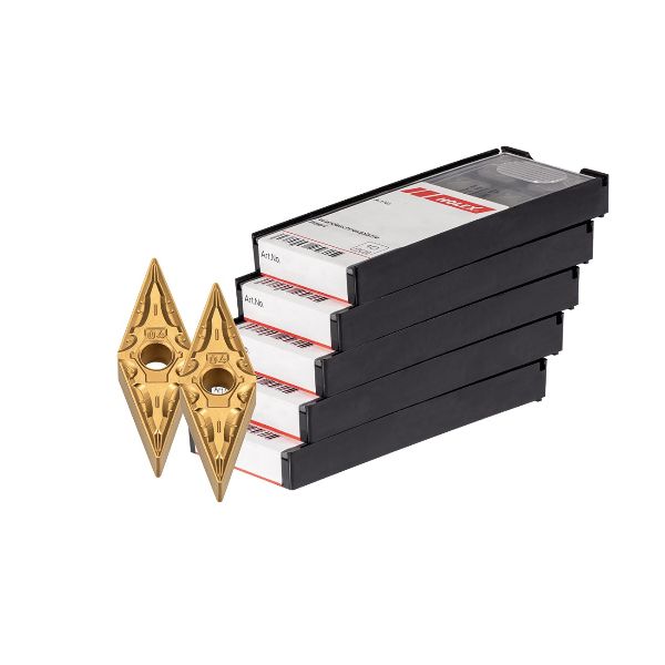 VNMG rezalna obračalna ploščica glajenje 50-delna, HBT130, Velikost: 160404