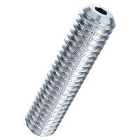 Hex socket set screws with conical head ISO 4026-45H zinc plated blue