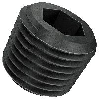 Screw plugs hexagon socket pipe thread conical DIN 906-steel plain