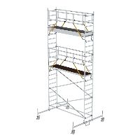 Gördülő állványzat SG 0,75 x 3,0 m alvázgerendákkal Platformmagasság 5,78 m