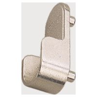 Schrankrohr Endträger flachoval verchromt 2 Zapfen