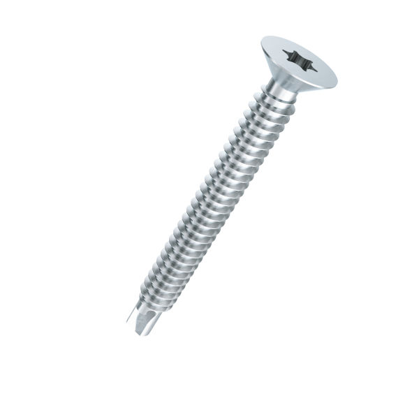 Self-drilling countersunk screws hexalobe ~DIN 7504O-steel zinc plated blue