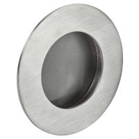 Shell handle Magdalena matt brushed stainless steel