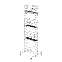 Gördülő állványzat SG 0,75 x 2,45 m alvázgerendákkal Platformmagasság 7,74 m