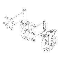 Görgőkészlet szerelési készlettel